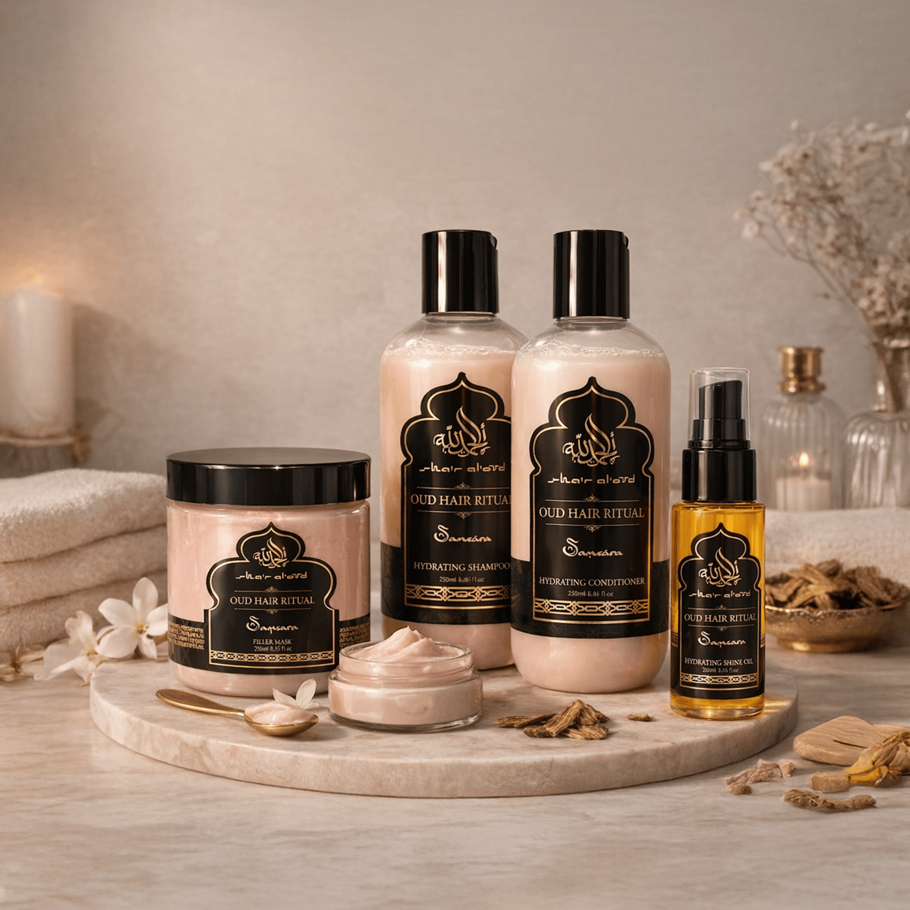 SAMSARA - Cristalli liquidi per capelli idratanti lucidanti a base di Oud - 50ml - Clorophilla Shop