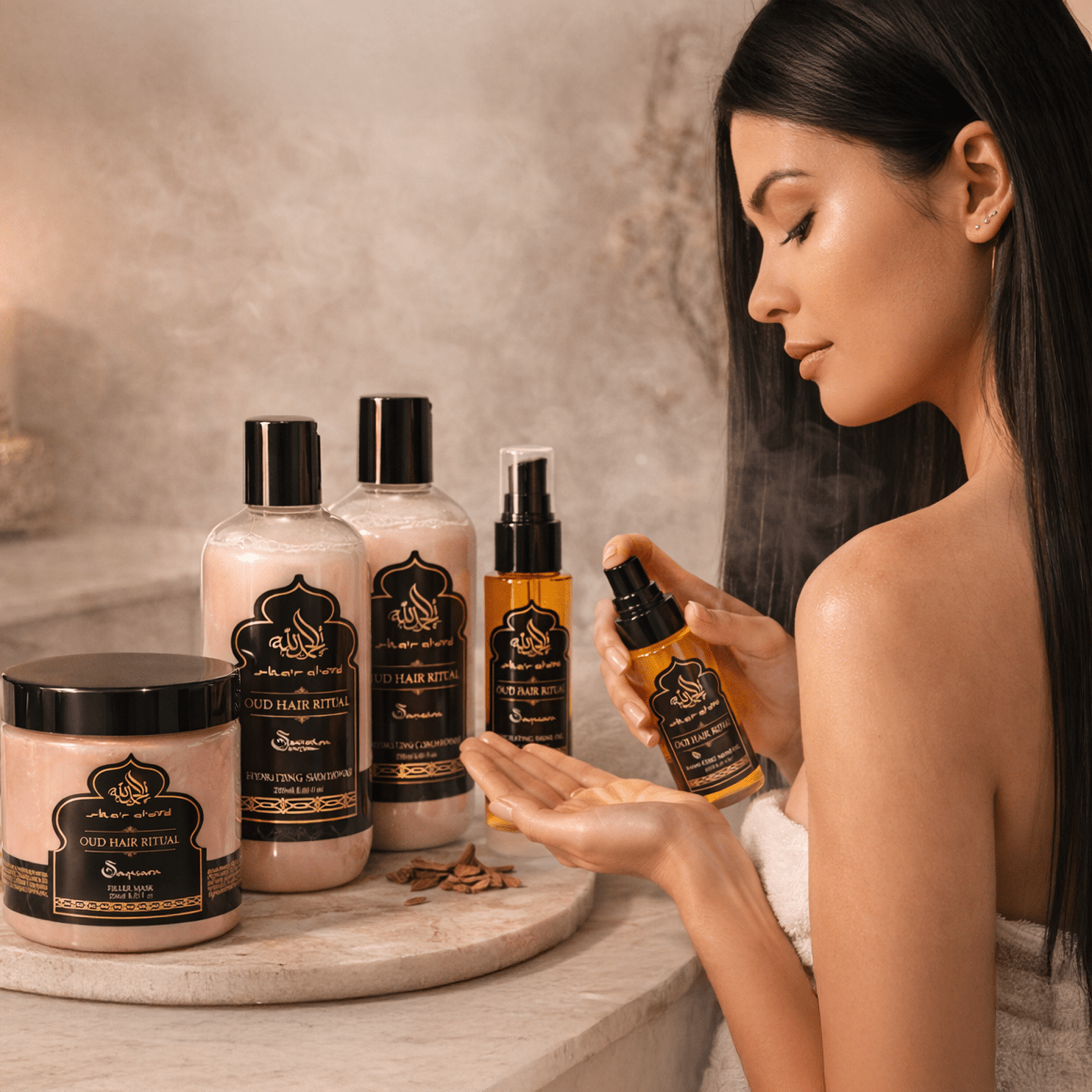 SAMSARA - Cristalli liquidi per capelli idratanti lucidanti a base di Oud - 50ml - Clorophilla Shop