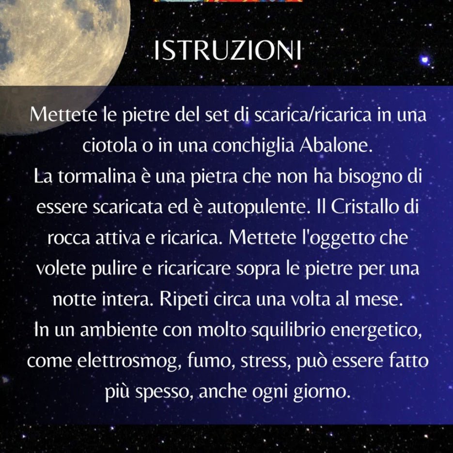 SAMSARA KIT CARICO E SCARICO ENERGETICO - Pietre di Purificazione per scaricare e ricaricare minerali - Clorophilla Shop