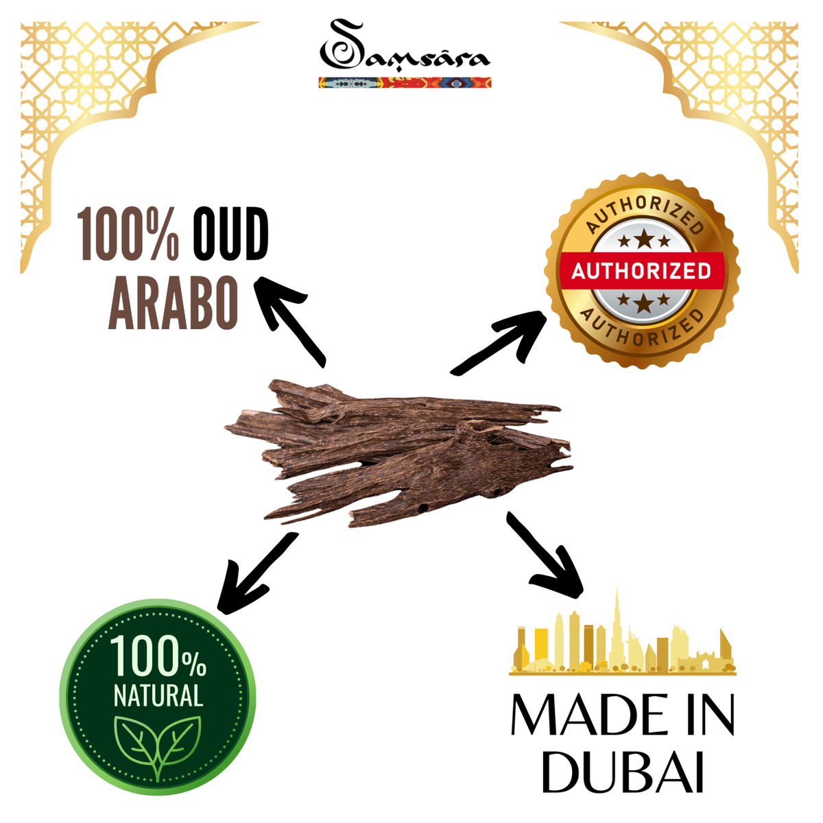 SAMSARA PROFUMO IN OLIO ARABO - Arabian Oud - Clorophilla Shop