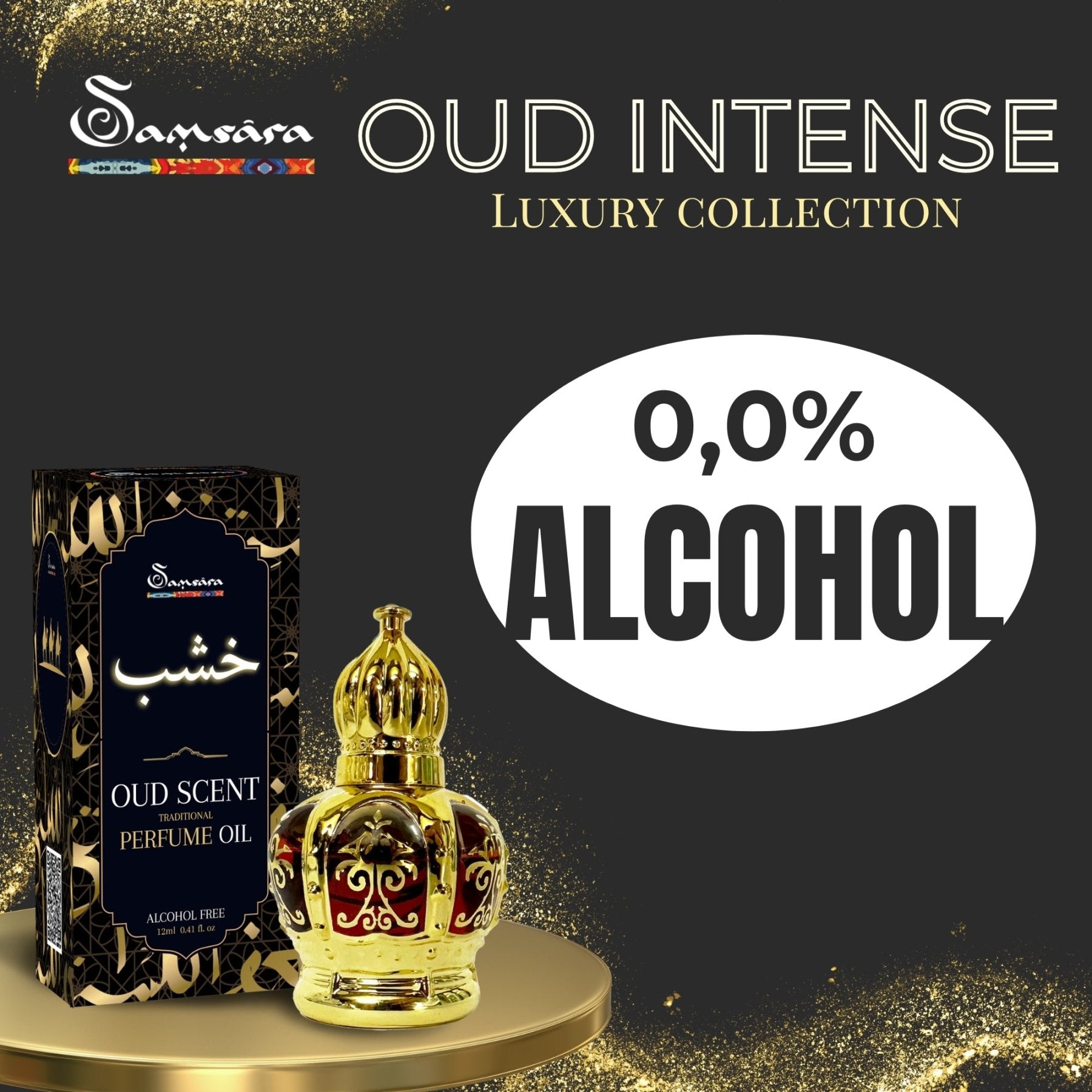 SAMSARA PROFUMO IN OLIO MUSCHIO NERO - no alcol 12ml - Clorophilla Shop
