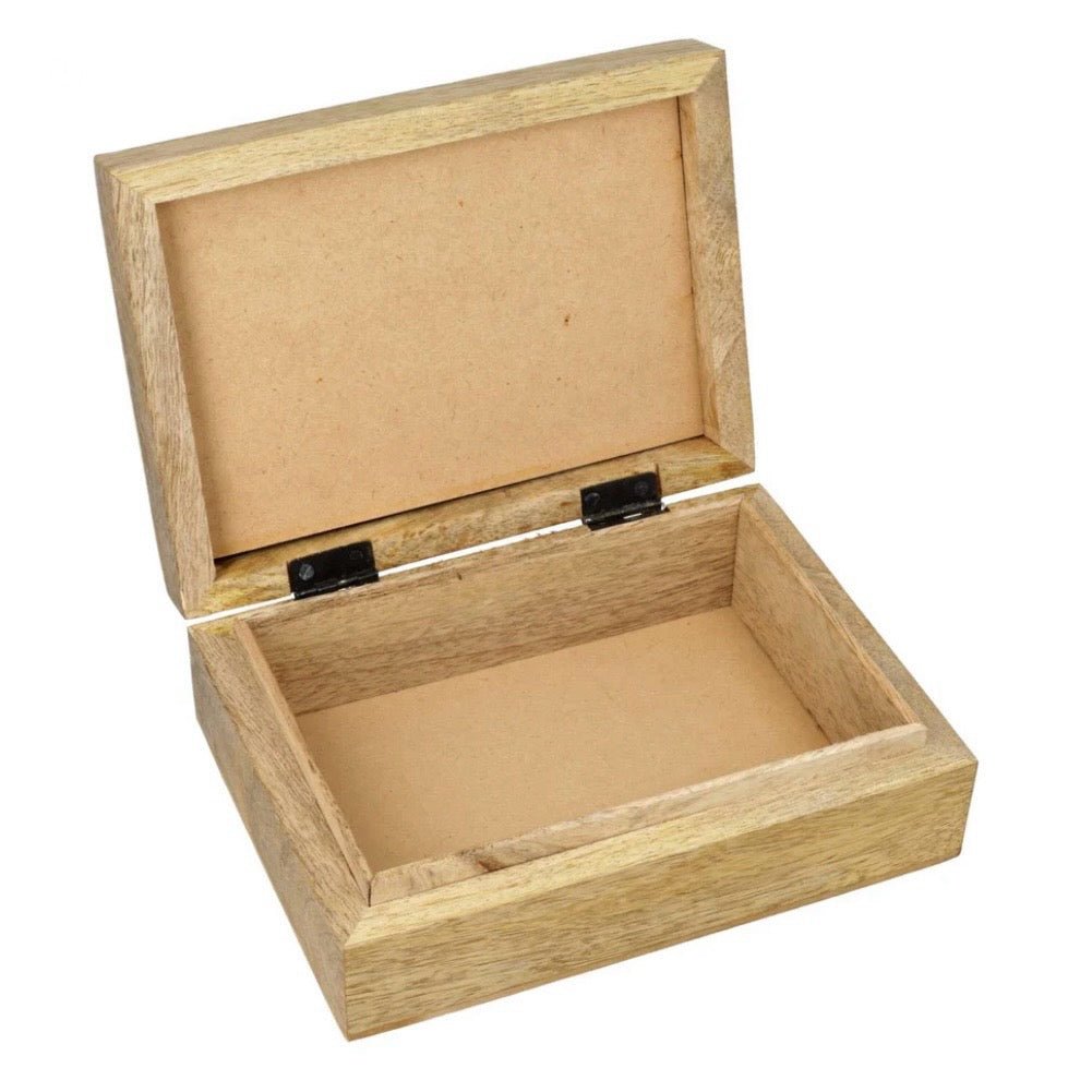Scatola portagioie e Tarocchi in legno Albero della vita - Amazzonite - Clorophilla Shop