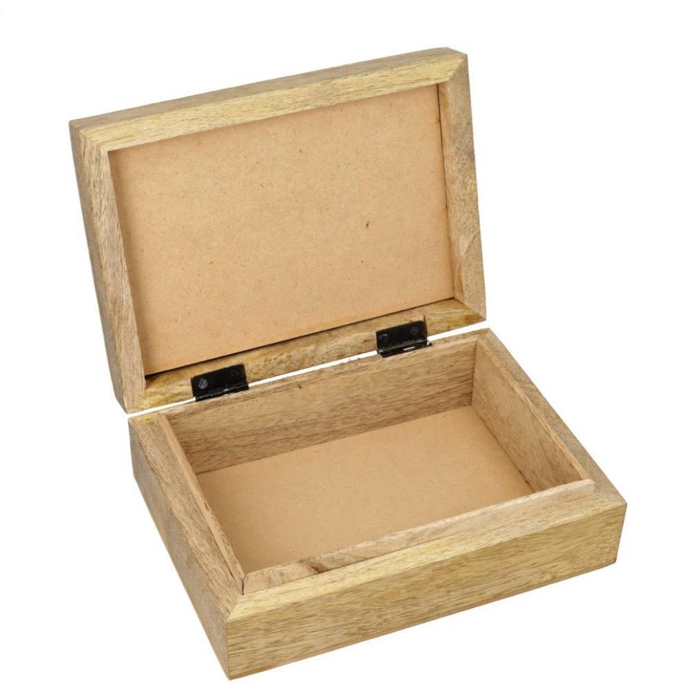 Scatola portagioie e Tarocchi in legno Ali D'Angelo - Angelite - Clorophilla Shop