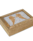 Scatola portagioie e Tarocchi in legno Ali D'Angelo - Angelite - Clorophilla Shop