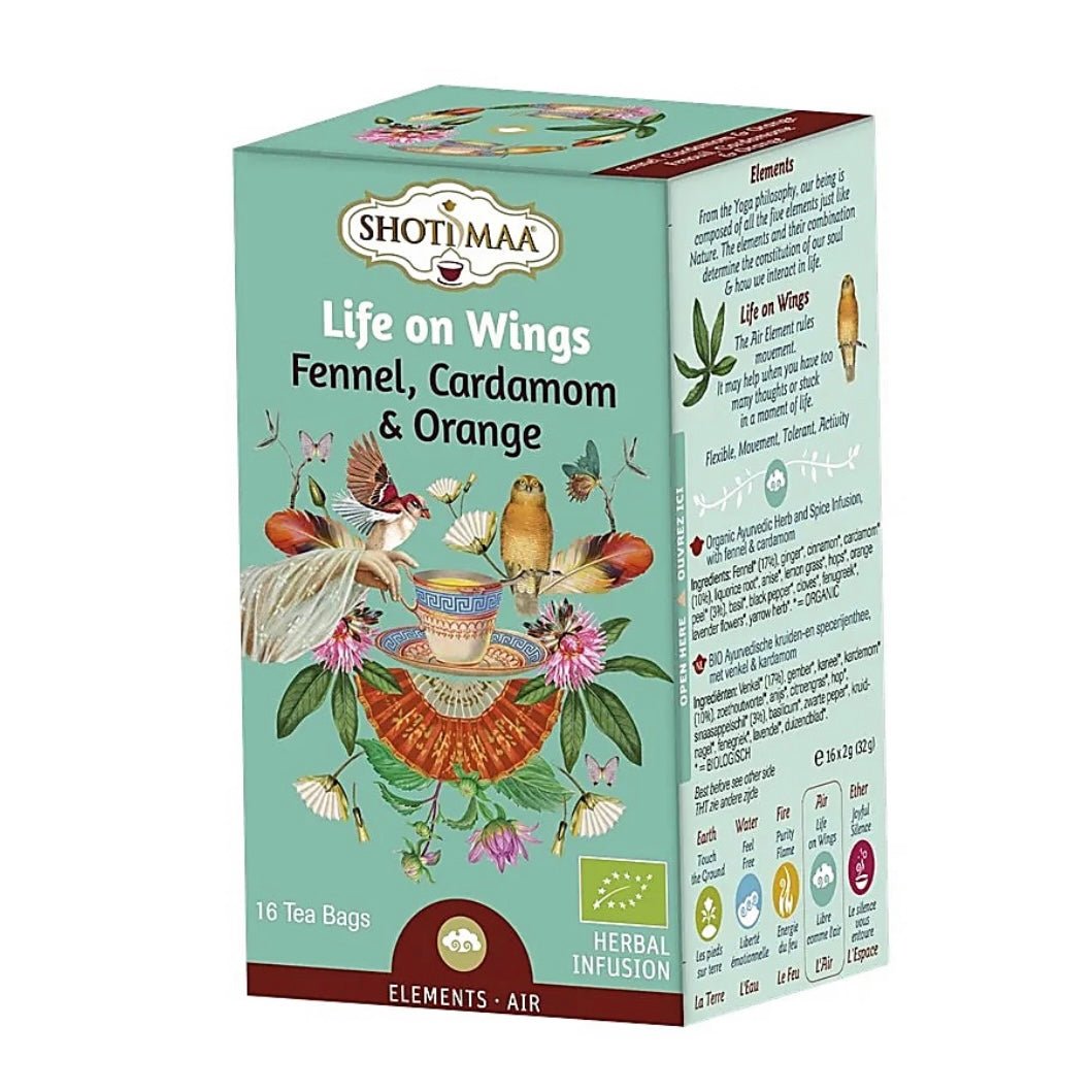 SHOTI MAA TISANA LIFE ON WINGS 5 ELEMENTI - Elemento Aria - Clorophilla Shop