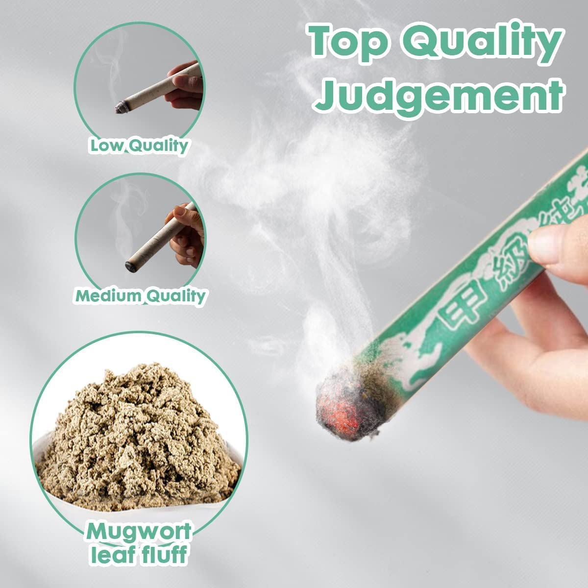 SIGARO DI MOXA NATURALE MAXI TOP QUALITY - Artemisia essiccata e compressa - Clorophilla Shop