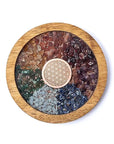 SOTTOBICCHIERE FIORE DELLA VITA 7 CHAKRA - Rivitalizzazione acqua e purificazione gioielli - Clorophilla Shop