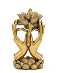 STATUA MANI CON LOTO - Purezza, trasformazione e crescita spirituale - Clorophilla Shop