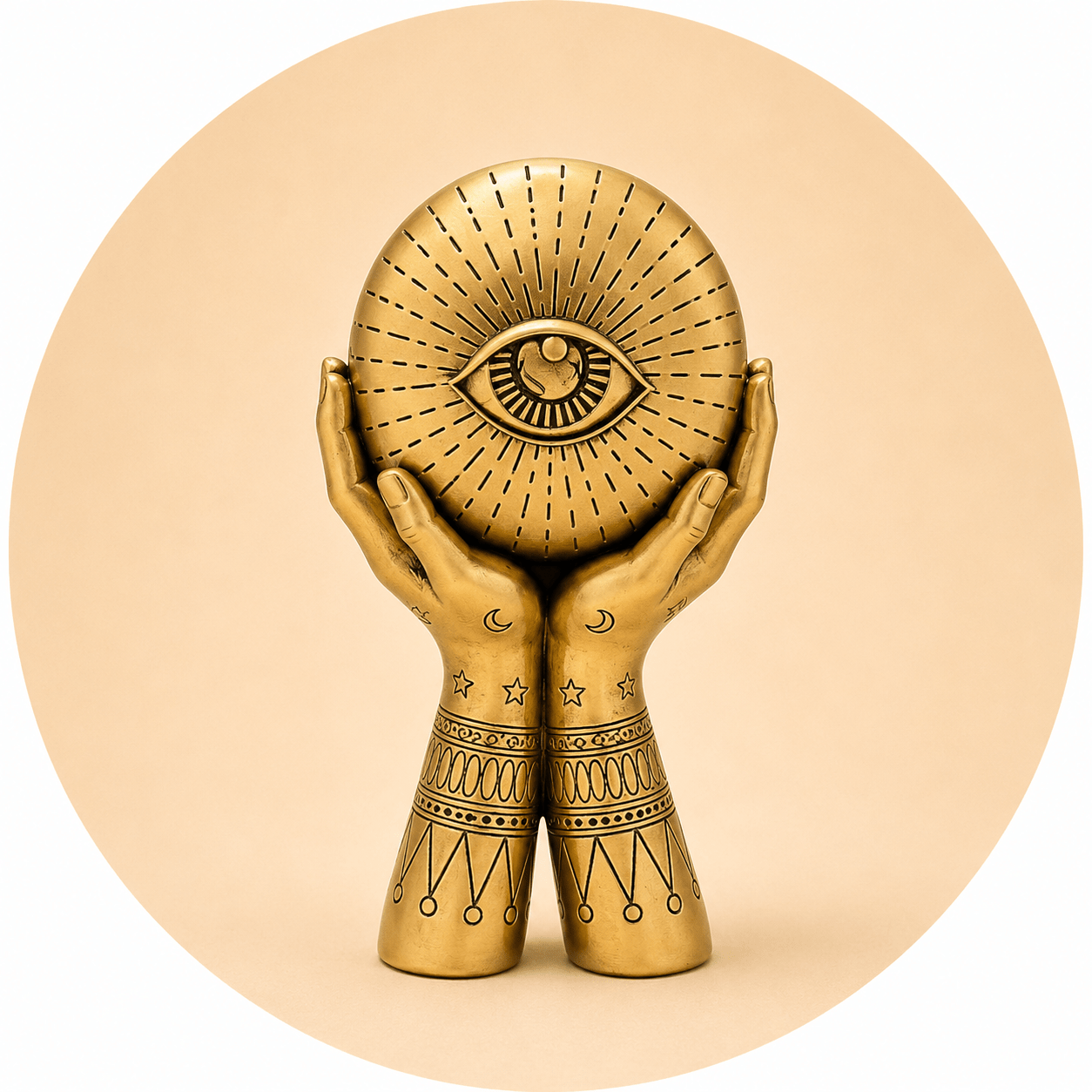 STATUA OCCHIO ONNIVEGGENTE - Intuizione, protezione e consapevolezza interiore - Clorophilla Shop