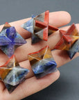 Stella Merkaba 7 Chakra in Pietre Naturali - equilibrio e connessione - Clorophilla Shop