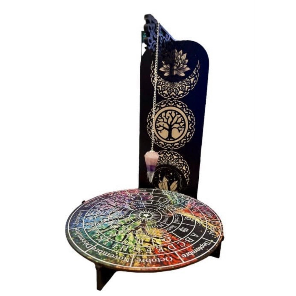 Tavoletta Divinatoria in legno per Pendolo - Albero della vita - Clorophilla Shop