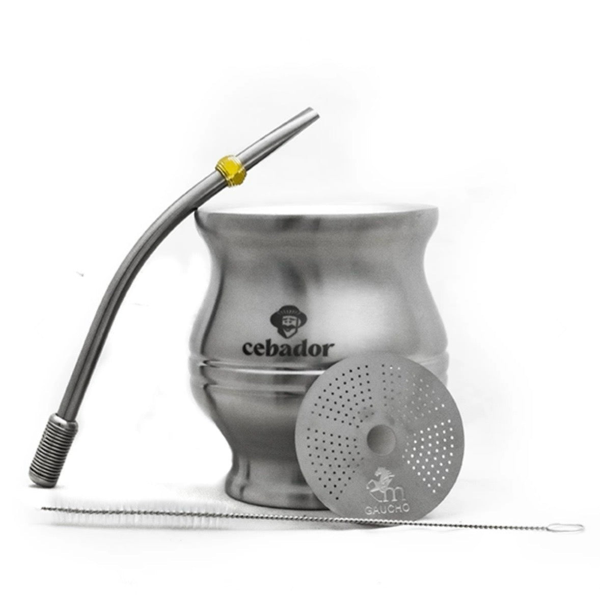 TermoColador Tazza mate termica colore argento - Infusore e Bombilla inclusi - Clorophilla Shop