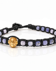 SAMSARA BRACCIALE TIBETANO IN TANZANITE - Trasformazione e intuizione