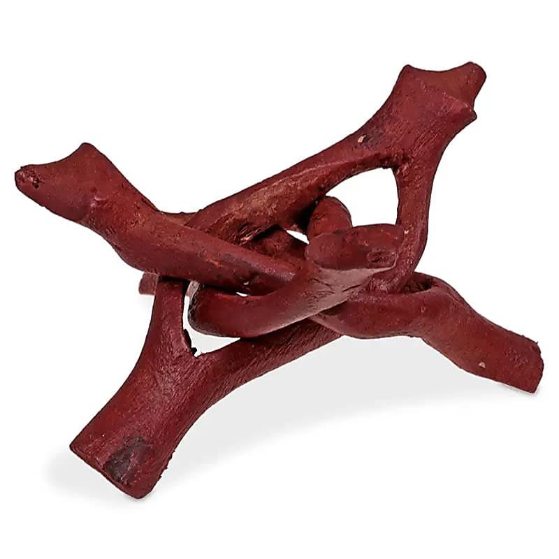 Treppiedi Cobra medio in legno di Pioppo - Sostegno per conchiglie Abalone, sfere e campane tibetane - Clorophilla Shop