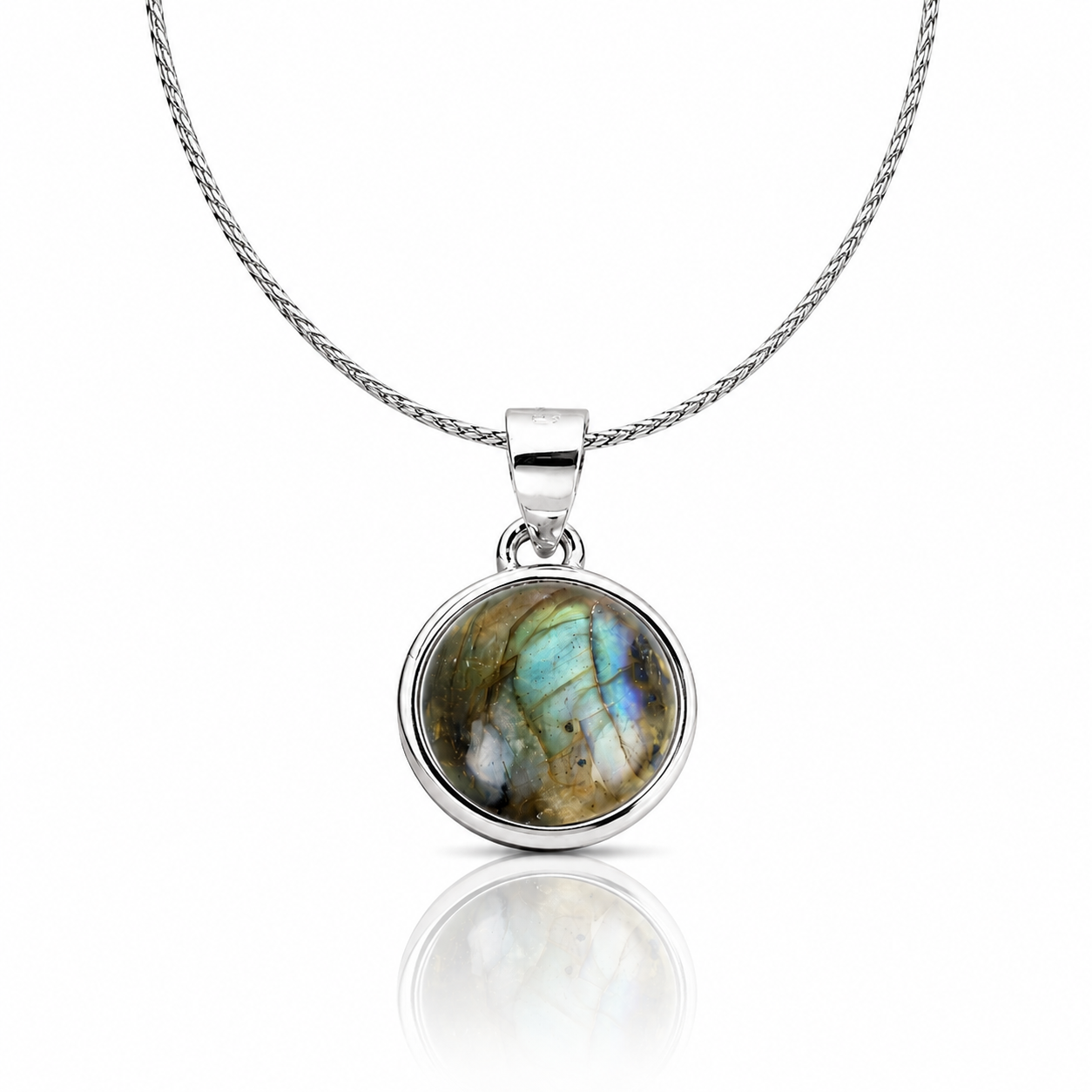 Collana con Labradorite in Argento Sterling 925 – Intuizione e Protezione