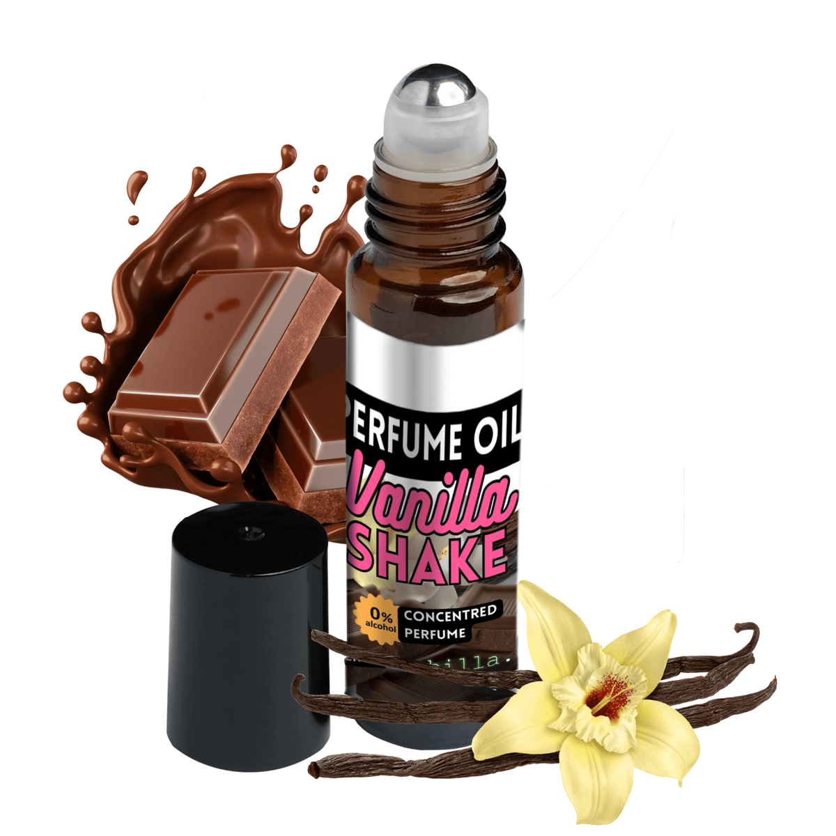 VANILLASHAKE Profumo incenso in Olio roll-on - Fragranza Dolce e calda - Clorophilla Shop