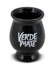 Verde Mate Calabaza in ceramica - Coppa per Yerba Mate nera 330ml - Clorophilla Shop