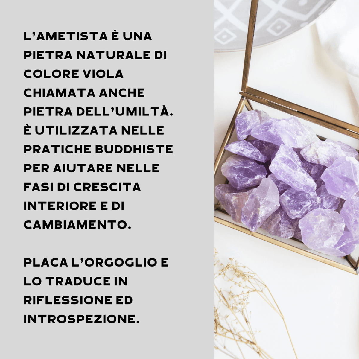 AMETISTA GREZZA - Calma e rilassamento - Clorophilla Shop