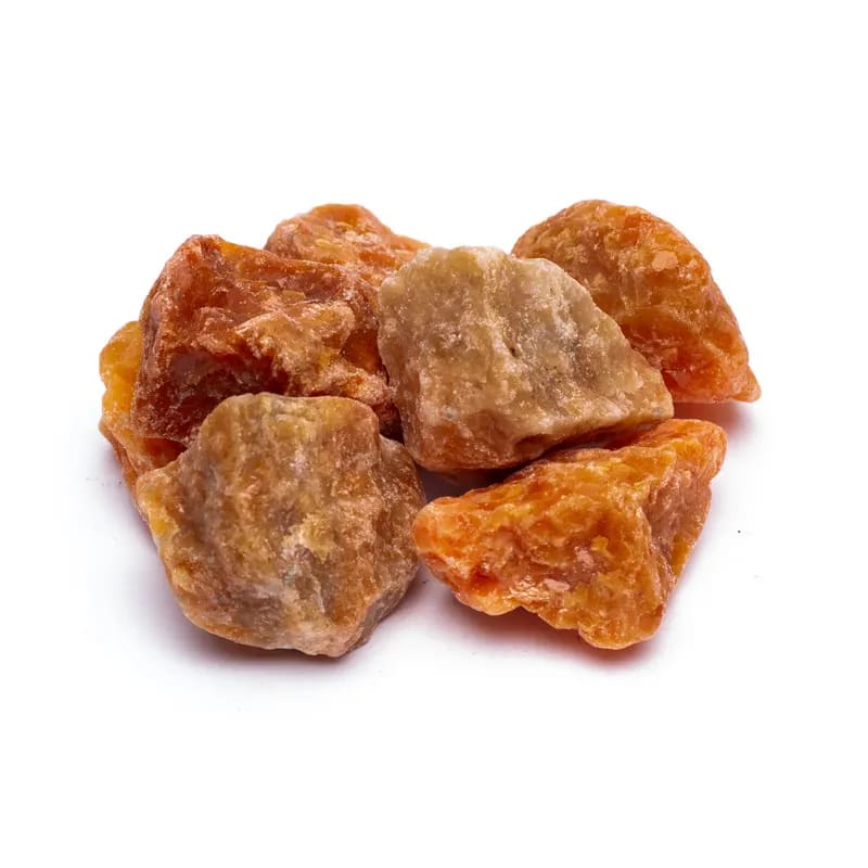 Calcite Arancione grezza Origine Brasile - Pietra da 4-6cm - Clorophilla Shop
