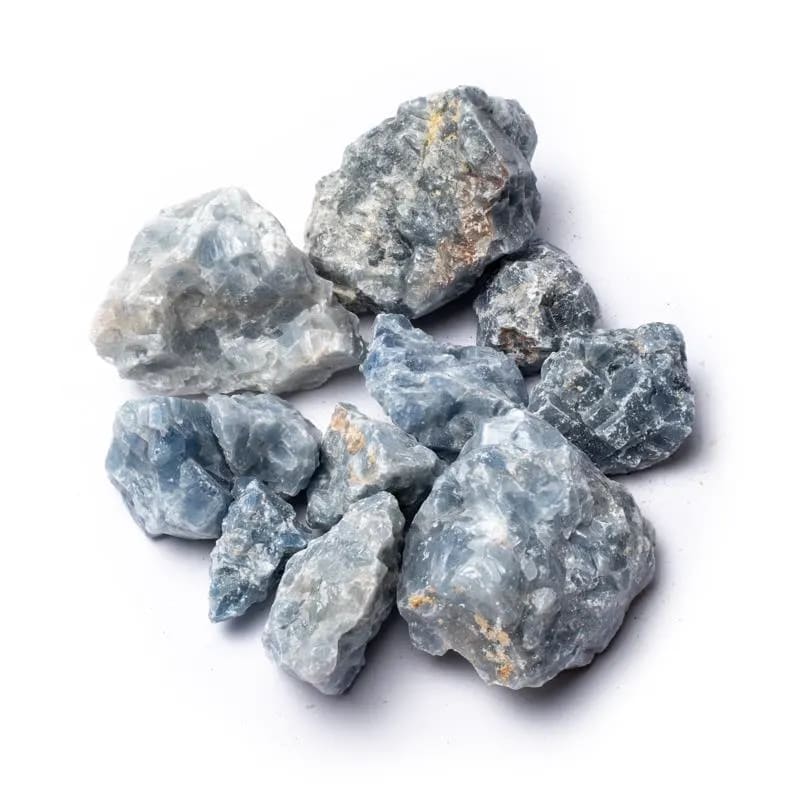 Calcite Blu Grezza Origine Messico - Pietra da 3-6cm - Clorophilla Shop