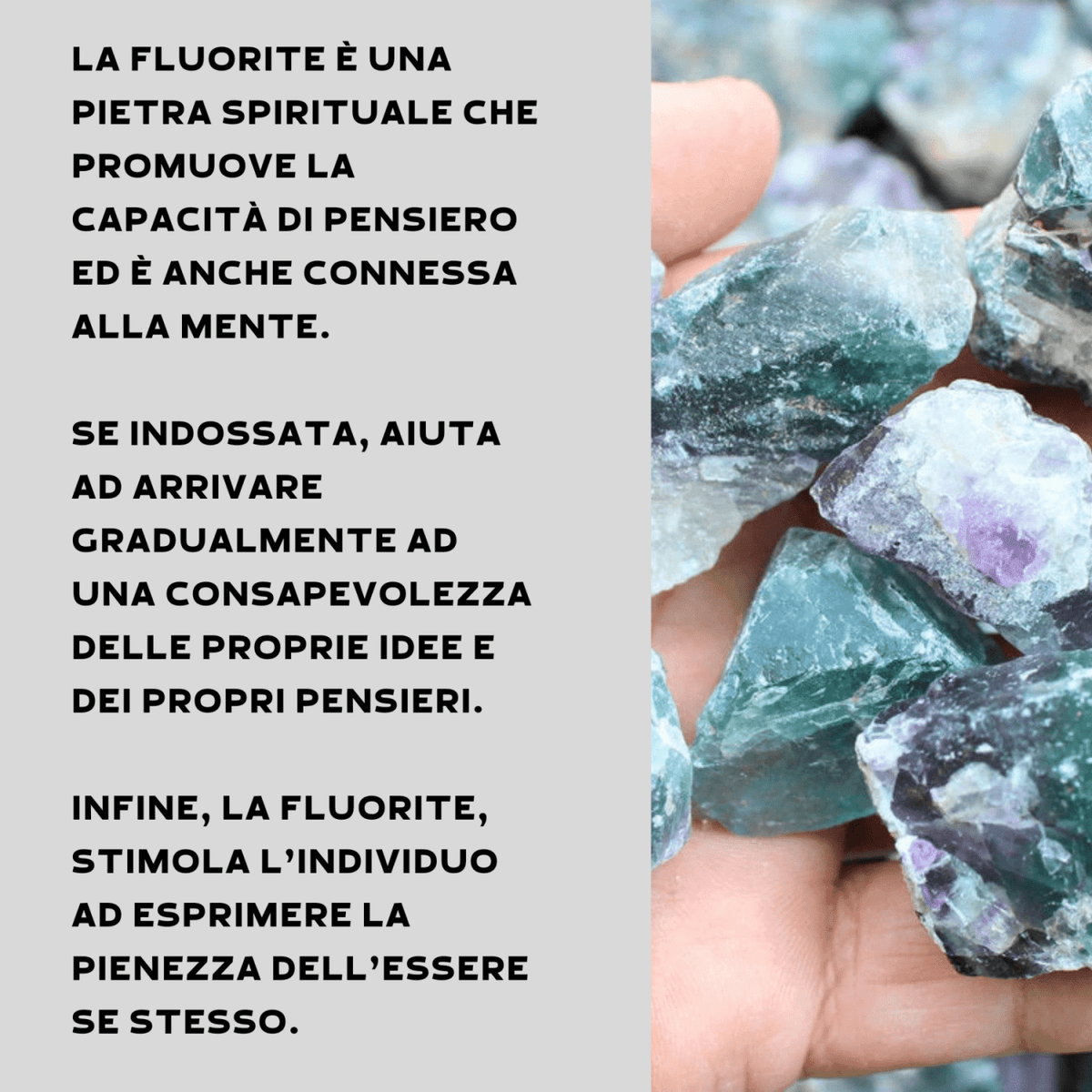 Fluorite Grezza - Pietra da 3-5cm - Clorophilla Shop