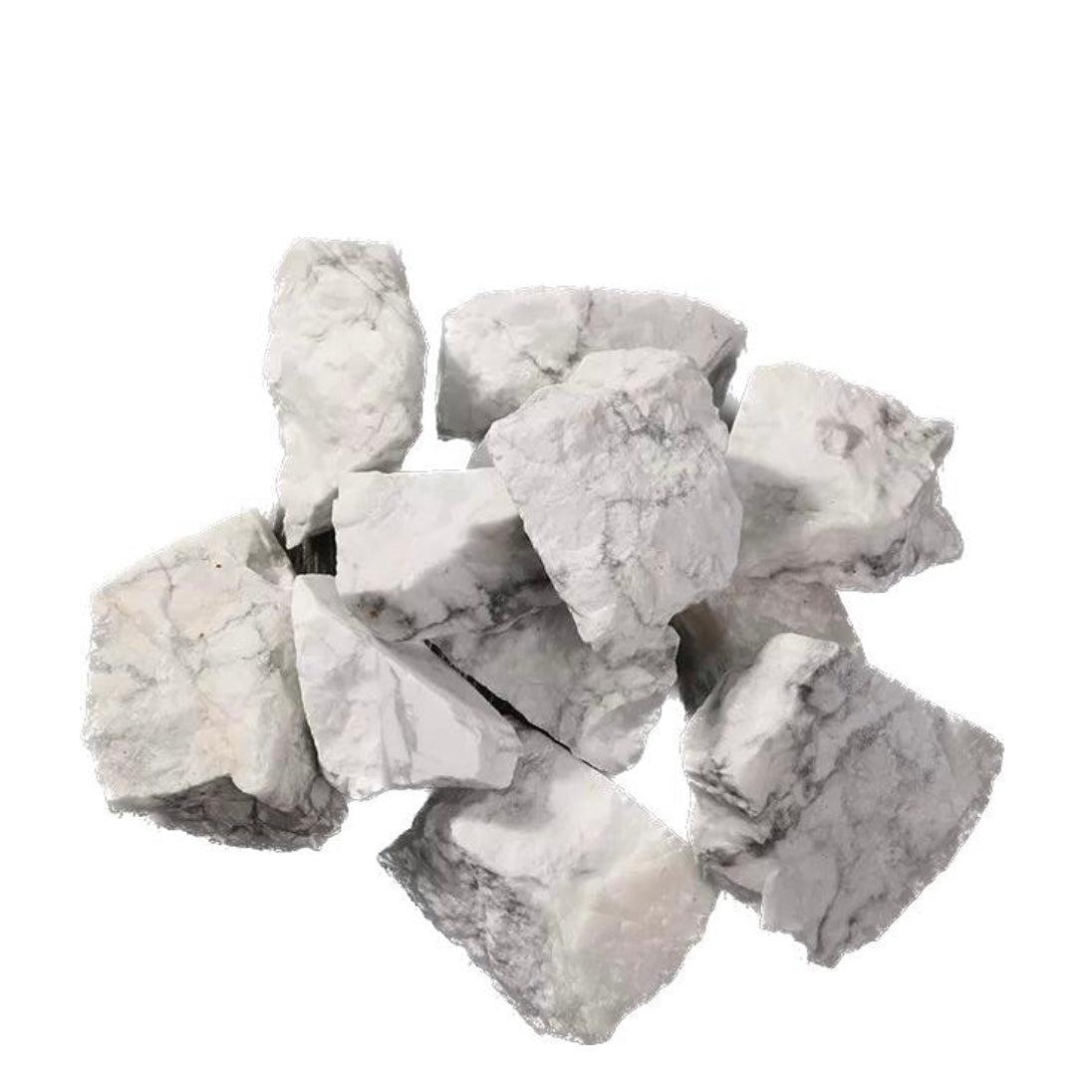 Howlite Grezza Origine Zimbabwe - Pietra da 4-7cm - Clorophilla Shop