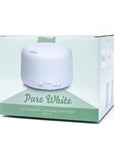 Diffusore aromi ultrasuoni Pure White - Luce LED integrata 7 colori - clorophilla-shop
