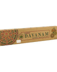 Goloka DAVANAM Incenso in bastoncini Natural Masala Organic - Stick 15g - clorophilla-shop