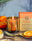 Organic Goodness Mandarin & Bay Leaf - Candela in Cera di Soia con frammenti di Mandarino e Alloro - Smudge Scented Candle 200g