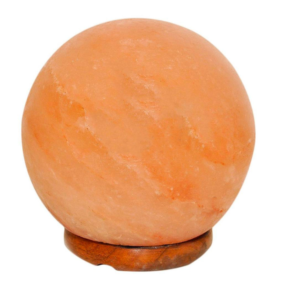 Lampada di Sale Bianco Himalayano a Sfera