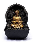 Fontana d'acqua Zen con Buddha in preghiera - Luce LED integrata - clorophilla-shop