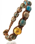 Samsara Bracciale tibetano Apatite - Shamballa Unisex