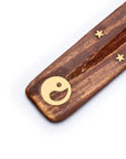 Bruciaincenso Yin e Yang in Legno per Incenso in Bastoncini - Portaincenso Stick 25cm - clorophilla-shop