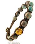 Samsara Bracciale tibetano Apatite - Shamballa Unisex