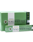 Vijayshree Golden Nag White Sage Incenso in bastoncini - Stick 15g