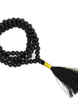 Mala Tibetana Shungite Qualità AA con Nappa - Collana Rosario 108 grani