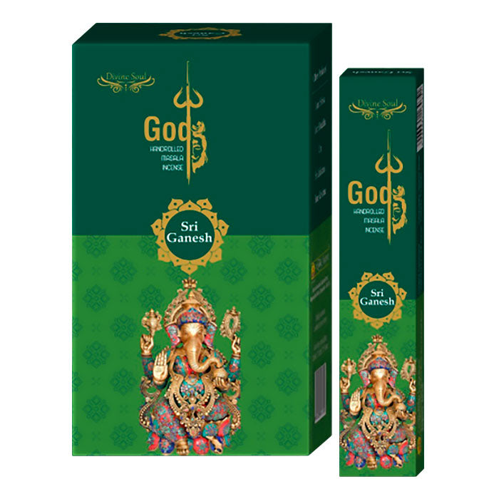 Divine Soul "Sri Ganesh" Incenso in bastoncini - Stick 15g - clorophilla-shop