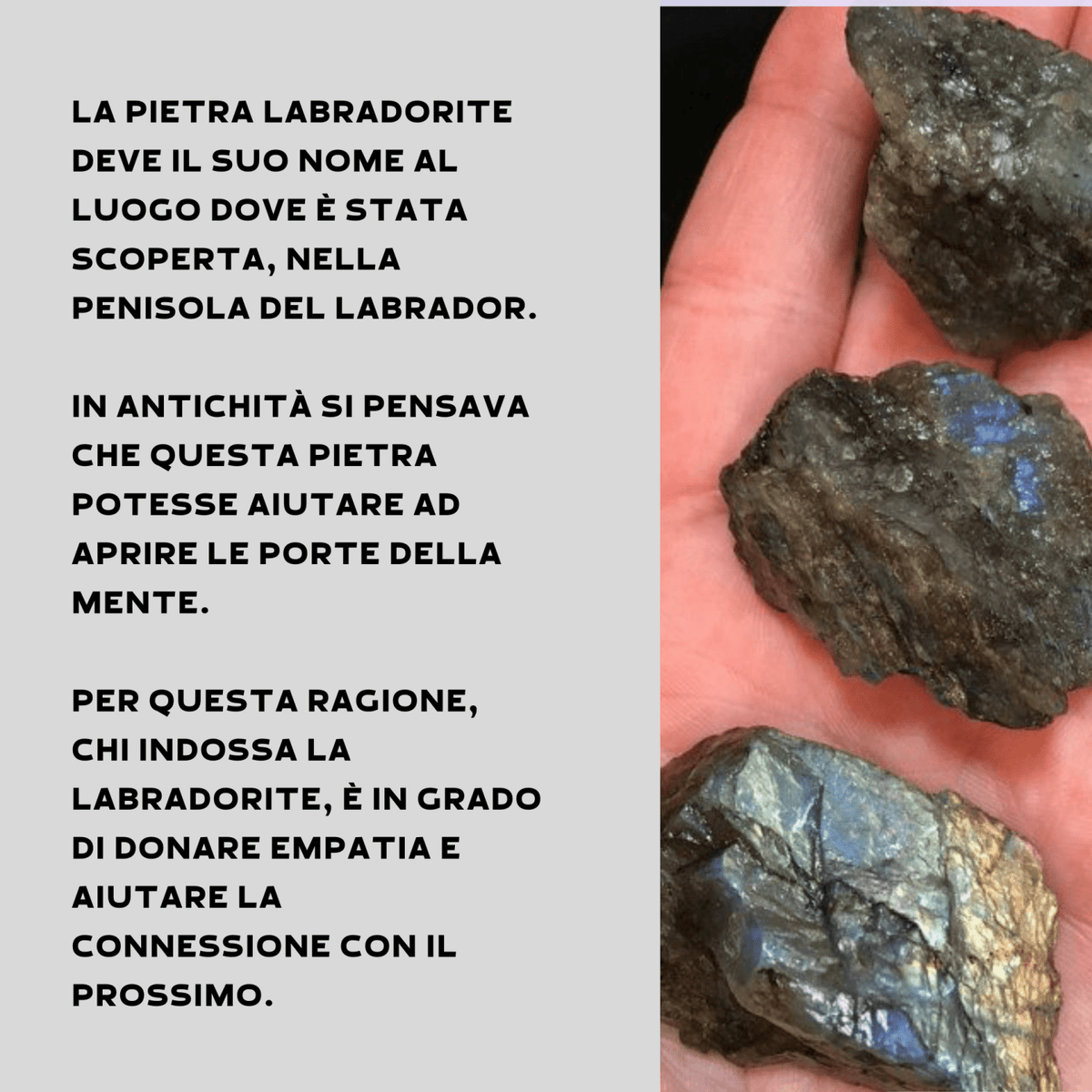 Labradorite Grezza - Origine Madagascar - Pietra da 3-6cm - Clorophilla Shop