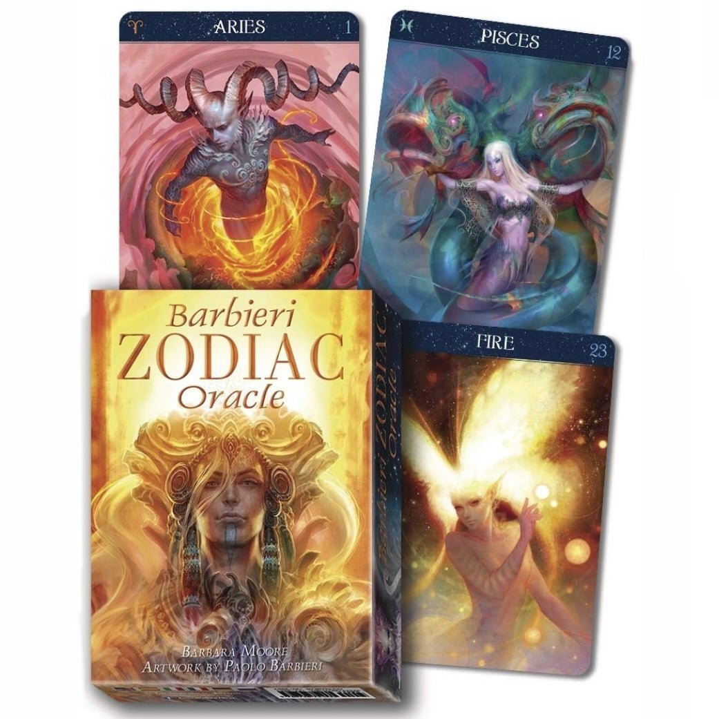 Lo Scarabeo "Barbieri Zodiac Oracle" - 26 Carte Oracolo con istruzioni - Clorophilla Shop