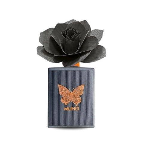 MUHÀ Art Diffuser Cedro e Bergamotto - Profumatore d'ambiente con rosa - 100ml / 200ml / 750ml - Clorophilla Shop