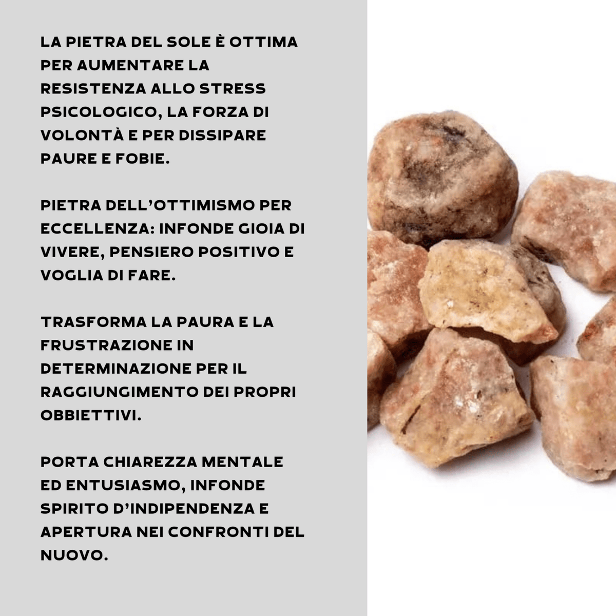 Pietra del Sole (Eliolite) Grezza Origine India - Pietra da 4-6cm - Clorophilla Shop