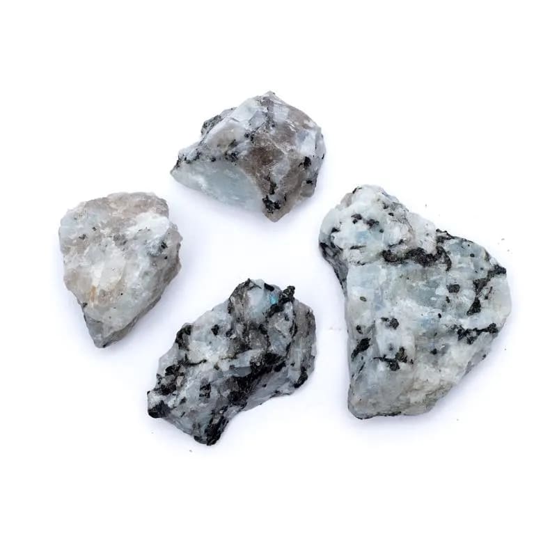 Pietra di Luna Grezza Origine India - Pietra da 3-5cm - Clorophilla Shop