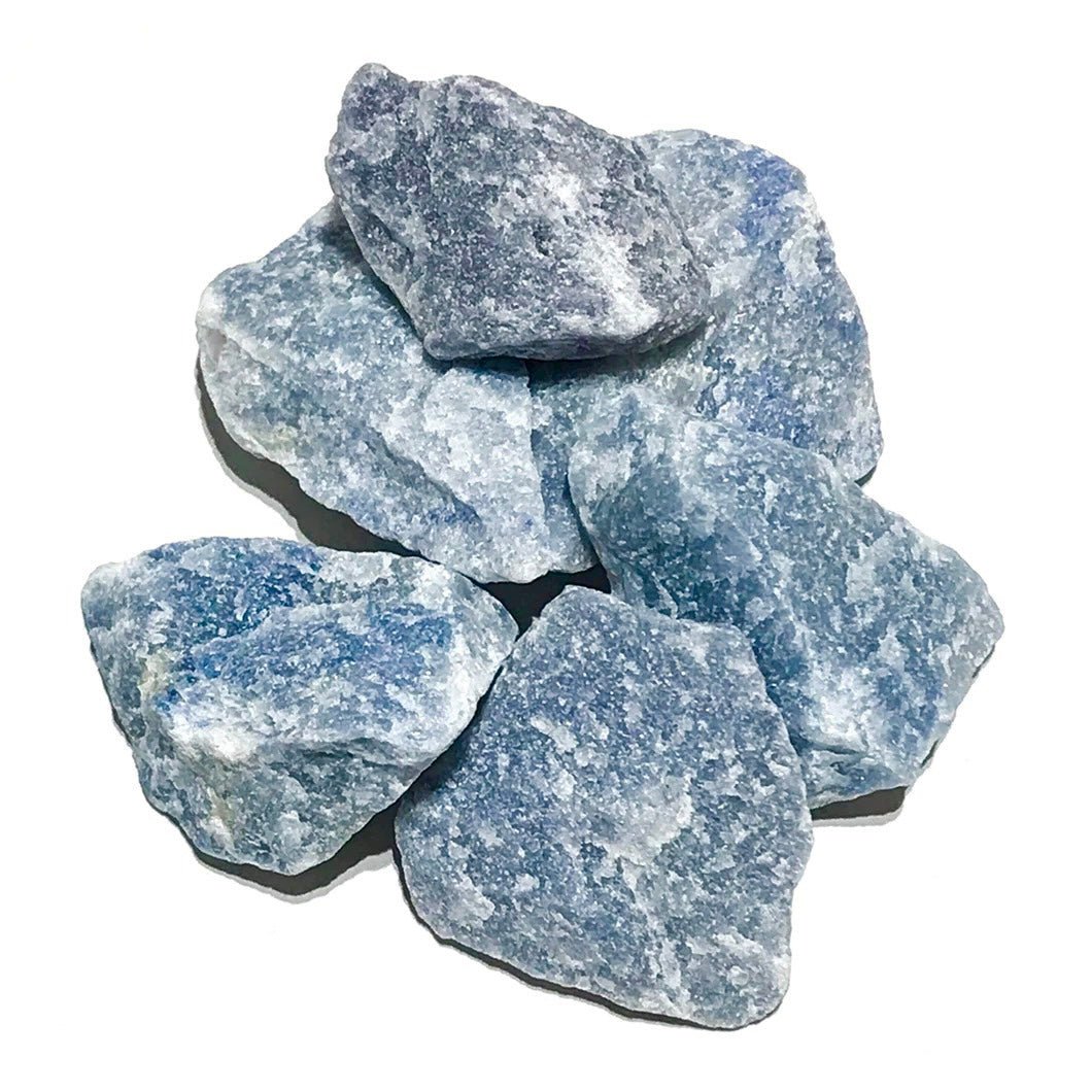 Quarzo Blu Grezzo calmante Origine Brasile - Pietra da 3-5cm - Clorophilla Shop