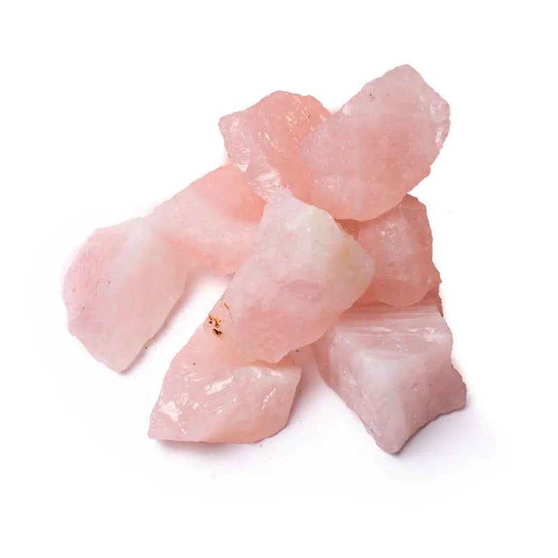 Quarzo Rosa Grezzo Origine Brasile - Pietra da 3-6cm - Clorophilla Shop