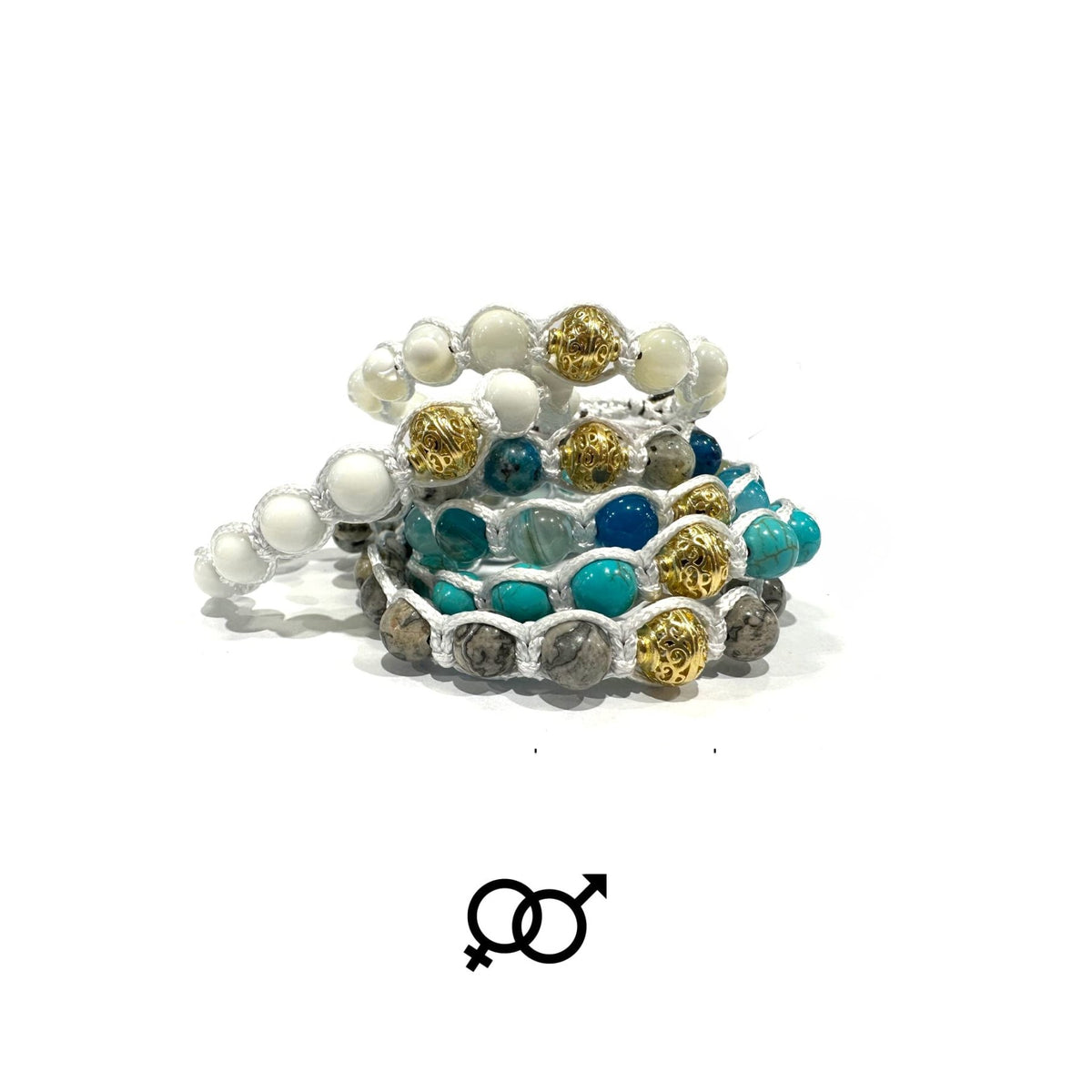 SAMSARA BRACCIALE KAILASH IN AGATA BIANCA - Calma, equilibrio e serenità interiore - Clorophilla Shop
