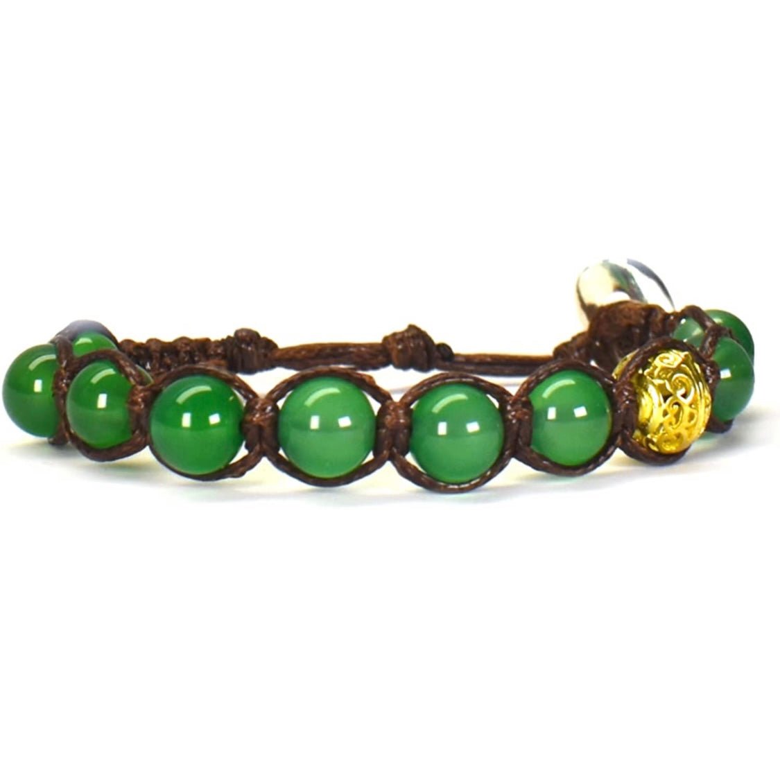 SAMSARA KIDS BRACCIALE TIBETANO BAMBINI IN AGATA VERDE - Calma, protezione e serenità - Clorophilla Shop