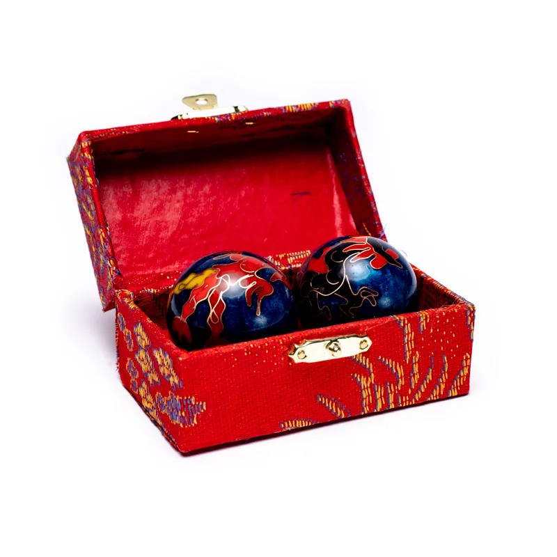 Sfere Qi Gong Drago e Fenice in Acciaio - Medicina Cinese - Sfere della Salute - Clorophilla Shop